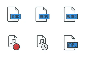 Archivos de sonido Paquete de Iconos