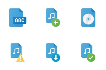 Archivos de sonido Paquete de Iconos