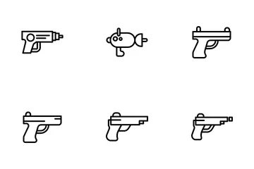 Pistola Pacote de Ícones