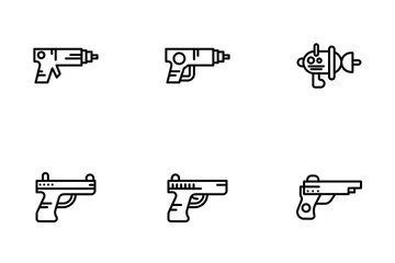 Pistola Pacote de Ícones