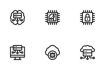 Armazenamento de dados Pacote de Ícones