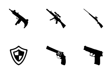 Icônes vectorielles d'armes Icon Pack