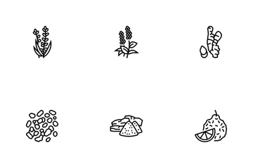 Aromatherapie-Kräuter Icon Pack
