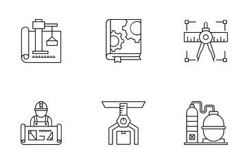 Ingenieria arquitectonica Paquete de Iconos