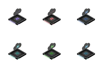 Arquitetura de chip AI - Volume 2 Icon Pack