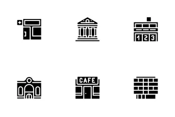 Arquitetura de Edifícios Pacote de Ícones