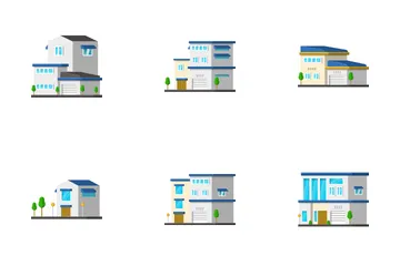 Arquitetura de Edifícios Icon Pack