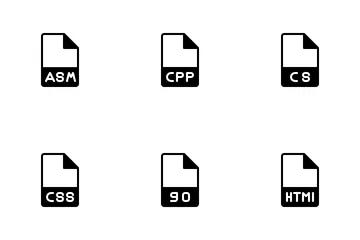 Arquivo de programação Pacote de Ícones