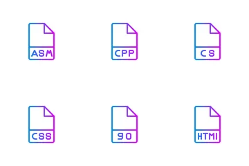 Arquivo de programação Pacote de Ícones