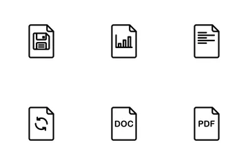 Arquivo e documento Pacote de Ícones