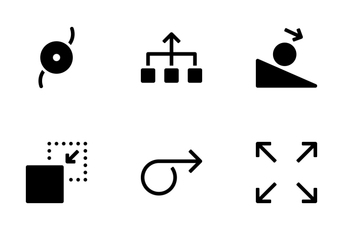 Arrows And Boxes Icon Pack
