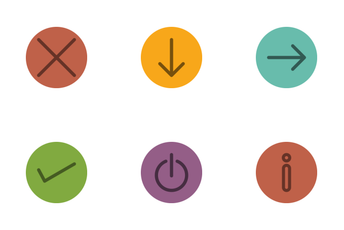 Arrows Line Circle Icon Pack