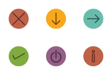 Arrows Line Circle Icon Pack