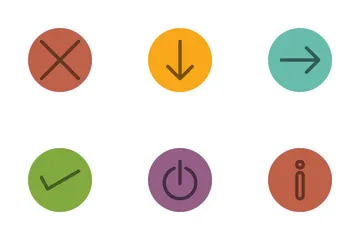 Arrows Line Circle Icon Pack