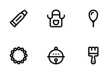 Art And Craft Supplies Icon Pack