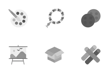 Art And Craft Supplies Icon Pack