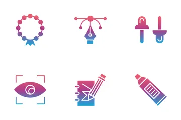 Art And Craft Supplies Icon Pack