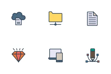 Art Design And Development Line Icons Icon Pack