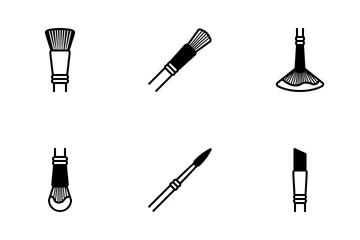 Art & Design - Brushes (glyph) Icon Pack