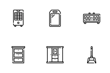 Artículos para el hogar Paquete de Iconos