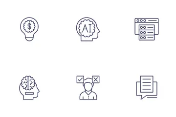 Artificial Intelligence And Business Icon Pack