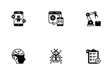 Artificial Intelligence And  Future Technology Icon Pack