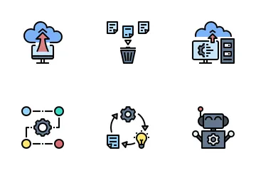 Artificial Intelligence And Machine Learning Icon Pack