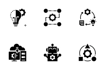 Artificial Intelligence And Machine Learning Icon Pack