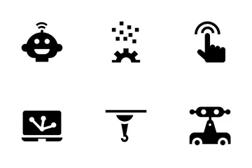 Artificial Intelligence And Robotics Icon Pack