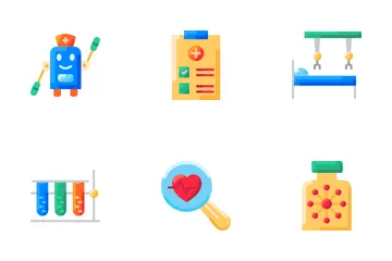 Artificial Intelligence In Healthcare Icon Pack