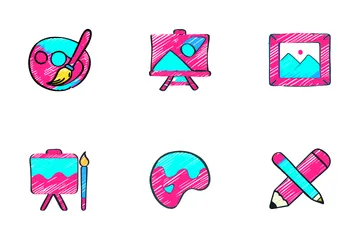 Artiste peintre Icon Pack