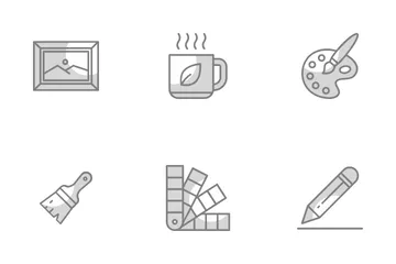 예술 스튜디오 아이콘 팩