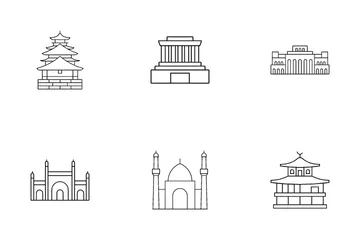 Asia Landmarks 1 Icon Pack