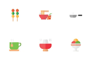 Asian Food And Drinks Icon Pack