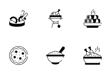 Asian Food And Drinks Icon Pack