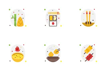 Asian Traditional Food Icon Pack