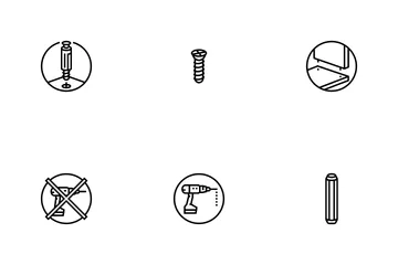 Assembly Furniture Instruction Icon Pack