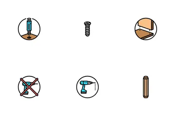 Assembly Furniture Instruction Icon Pack