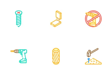 Assembly Instruction Furniture Icon Pack
