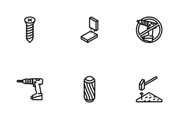 Assembly Instruction Furniture Icon Pack