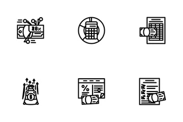 Asset Management Digital Business Icon Pack