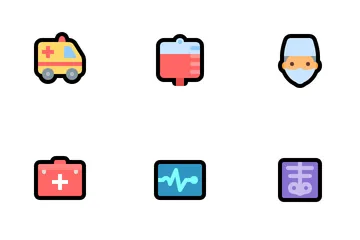 Assistenza sanitaria Icon Pack