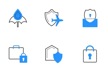 Sécurité et assurance Icon Pack