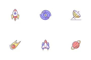 Astronáutico Pacote de Ícones
