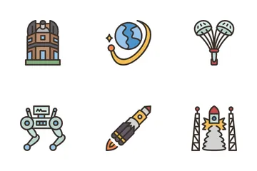 Astronautics Technology Icon Pack