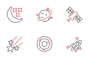 Astronomia Pacote de Ícones