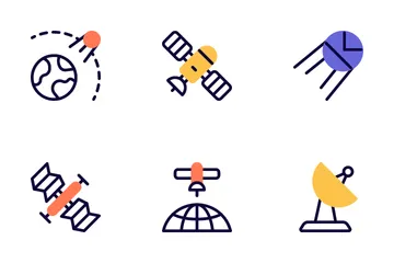 Astronomy And Space Exploration Icon Pack