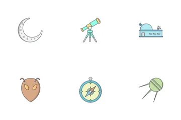 Astronomy Flat  Icon Pack