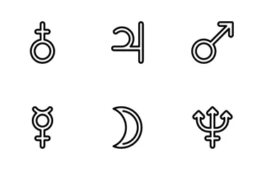 Astronomy Sign Icon Pack