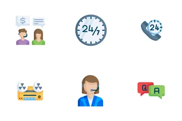 Atención al cliente Paquete de Iconos